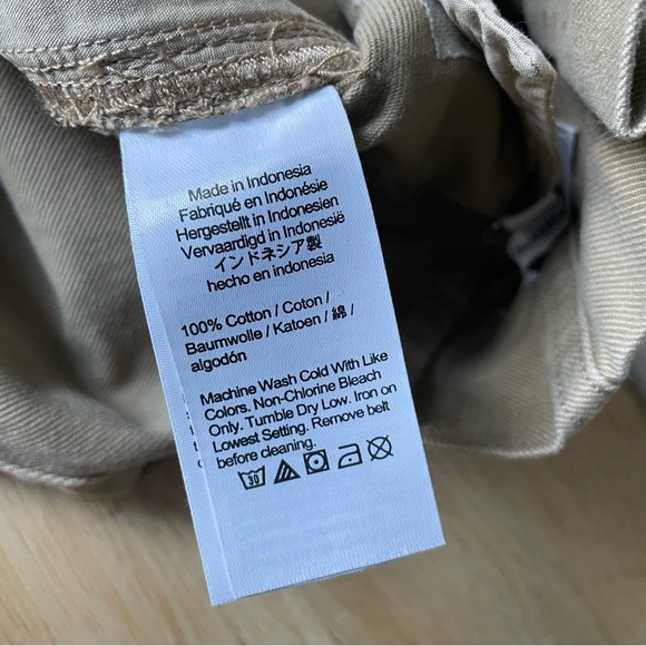 New! Madewell Paperbag Trench Trousers in (Re)generative Chino 35184 - Picture 16 of 16